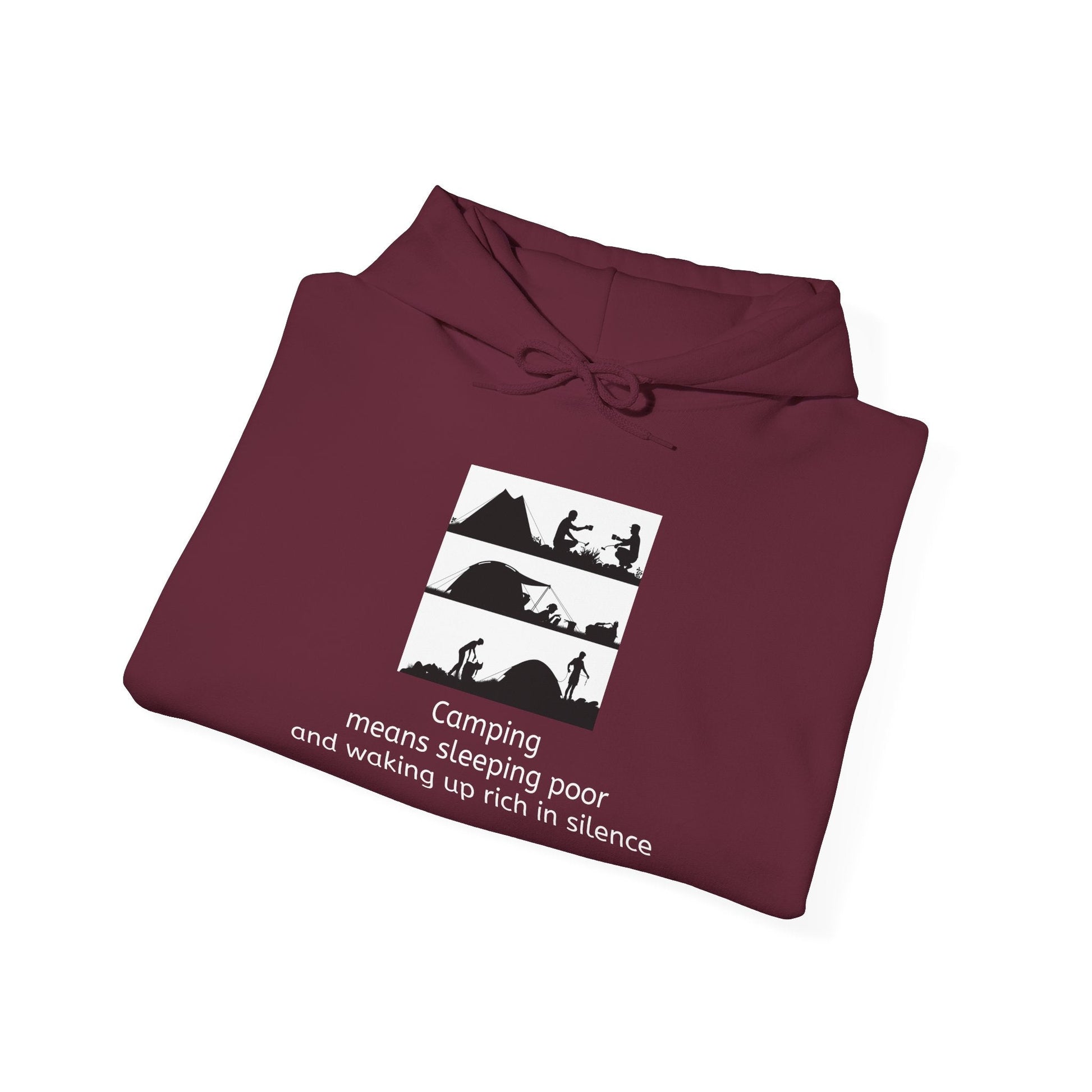 Camping Adventure Hoodie - Unisex Heavy Blend - Cozy Sweatshirt for Nature Lovers - Outdoor Gift - Travel Hoodie - MaisonThreadory