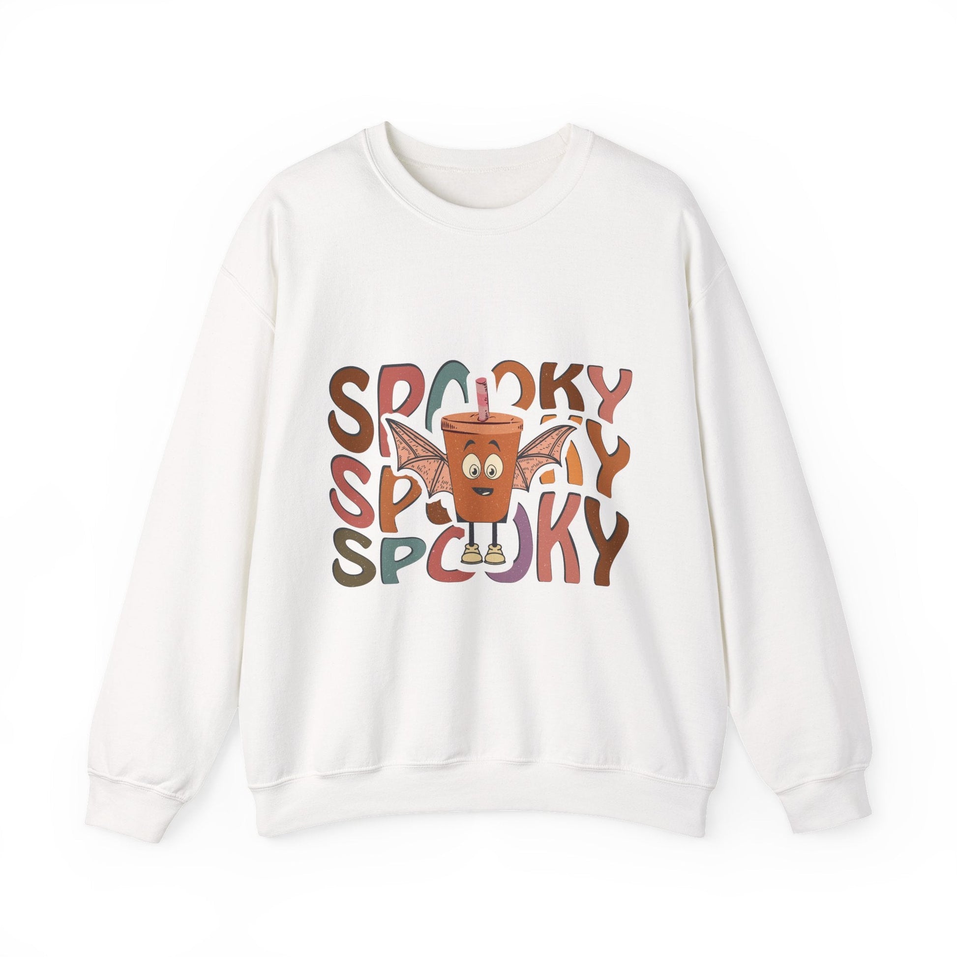 Spooky Vibes Crewneck Sweatshirt - Unisex Halloween Sweater for Cozy Nights, Fall Fashion, Gift for Spooky Season, Festive Apparel - MaisonThreadory