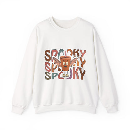 Spooky Vibes Crewneck Sweatshirt - Unisex Halloween Sweater for Cozy Nights, Fall Fashion, Gift for Spooky Season, Festive Apparel - MaisonThreadory