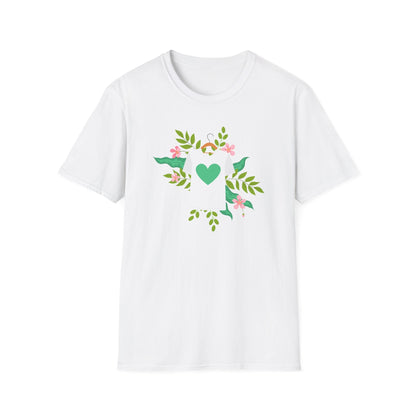 Botanical Love T-Shirt, Floral Graphic Tee, Nature Lover Shirt, Spring Apparel, Eco - Friendly Gift - MaisonThreadory