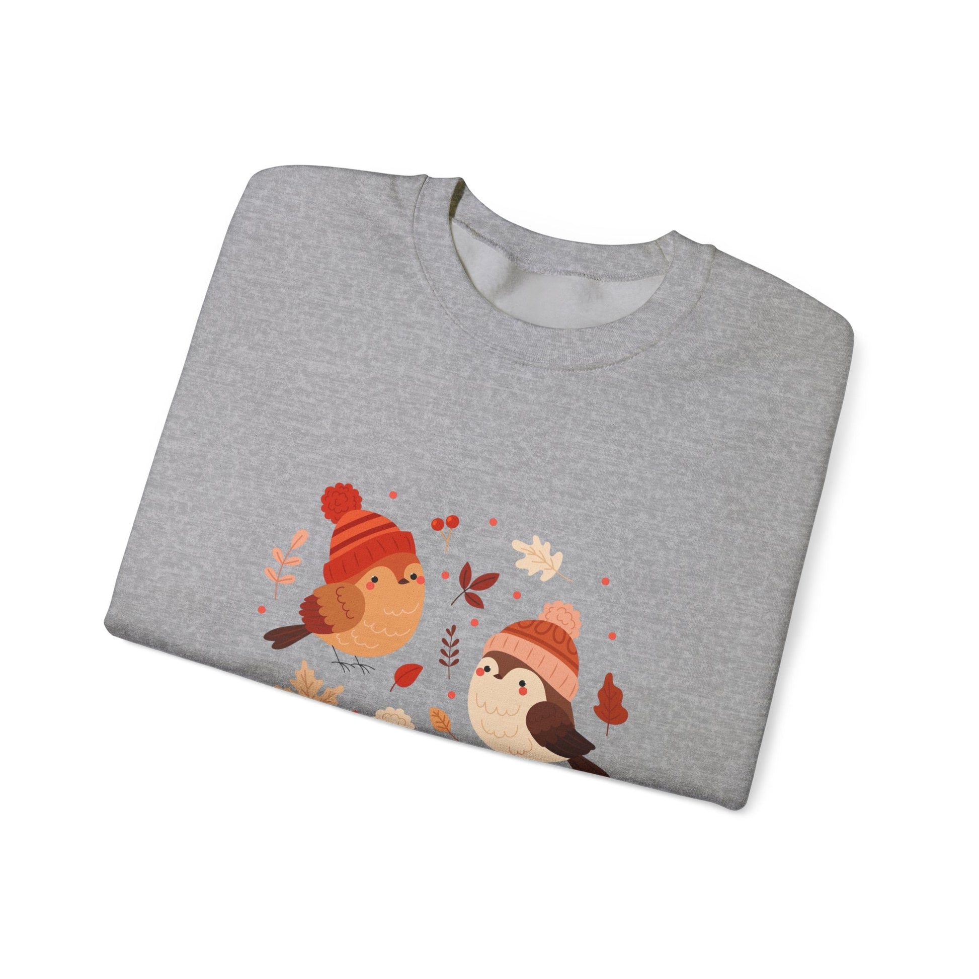 Cozy Birdie Crewneck Sweatshirt - Cute Winter Apparel, Gift for Bird Lovers, Fall Fashion, Layering Sweatshirt, Holiday Gift - MaisonThreadory