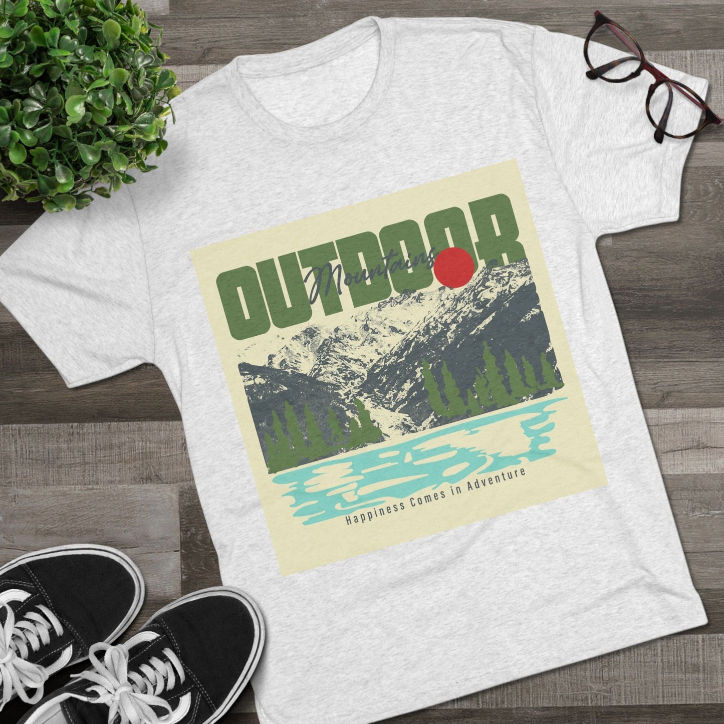 Outdoor Adventure Tee, Unisex Tri - Blend Crew Shirt, Perfect Gift for Nature Lovers, Hiking Enthusiasts, Travel Souvenir, Eco - Friendly [...] - MaisonThreadory