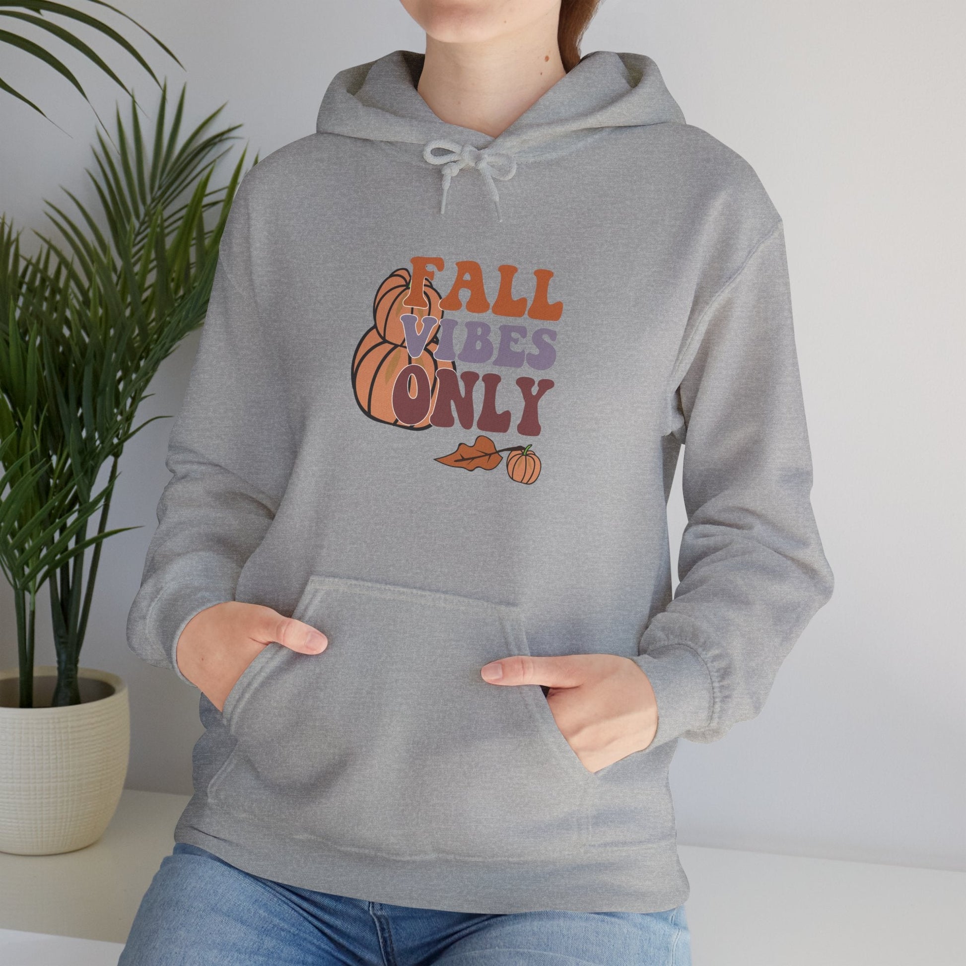 Fall Vibes Hoodie - Cozy Unisex Sweatshirt for Autumn, Halloween, Thanksgiving, Casual Wear, Gift Idea - MaisonThreadory