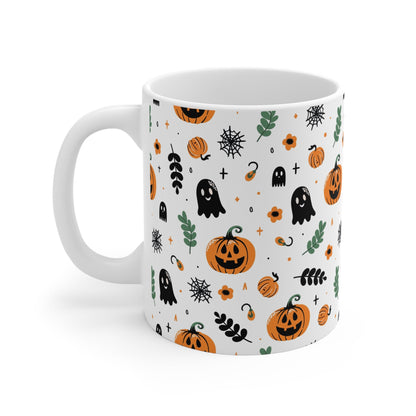 Halloween Pumpkin & Ghost Mug - MaisonThreadory