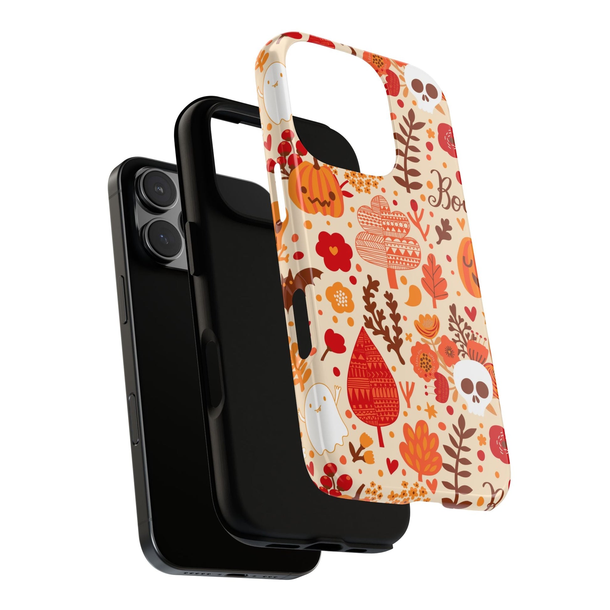 Autumn Phone Case - Cozy Fall Vibes, Pumpkin Decor, Halloween Gift, Floral Design, Seasonal Aesthetic - MaisonThreadory