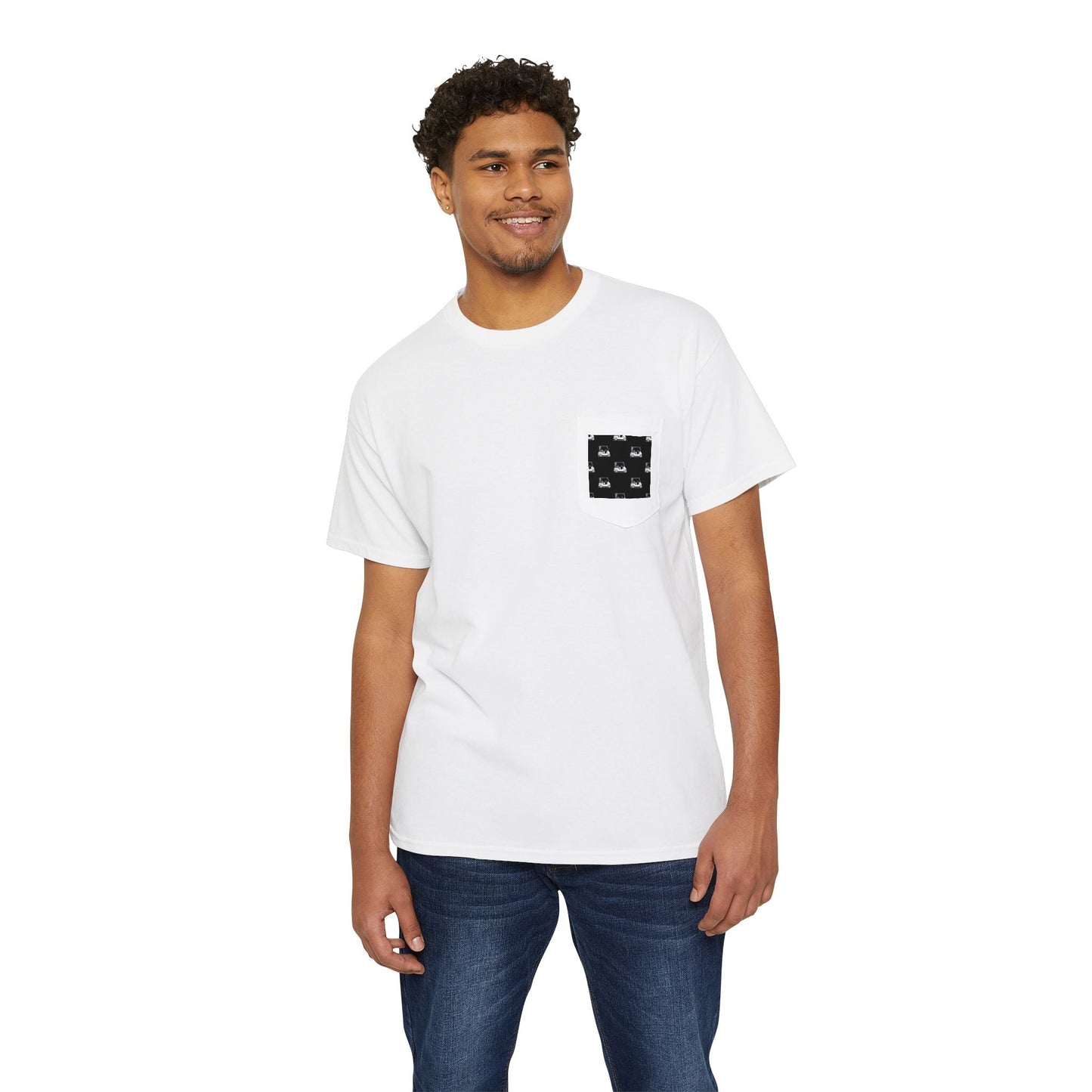 Casual Pocket Tee, Unisex Heavy Cotton Pocket Tee, Everyday Wear Shirt, Comfortable Tee for All Occasions, Gift for Friends & Family - MaisonThreadory