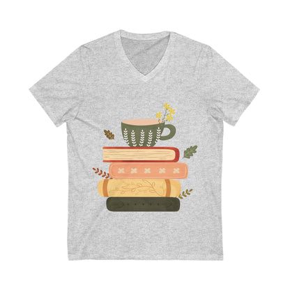 Cozy Reader Tee, Book Lover T-Shirt, Literary Gift, Vintage Coffee Mug Design Shirt, Perfect for Book Clubs, Teachers - MaisonThreadory
