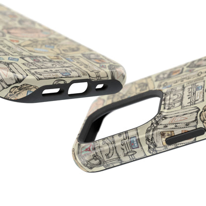 Travel - Inspired Magnetic Tough Cases, Unique Phone Accessories, Perfect for Adventurers, Great Gift for Travelers or Holidays - MaisonThreadory