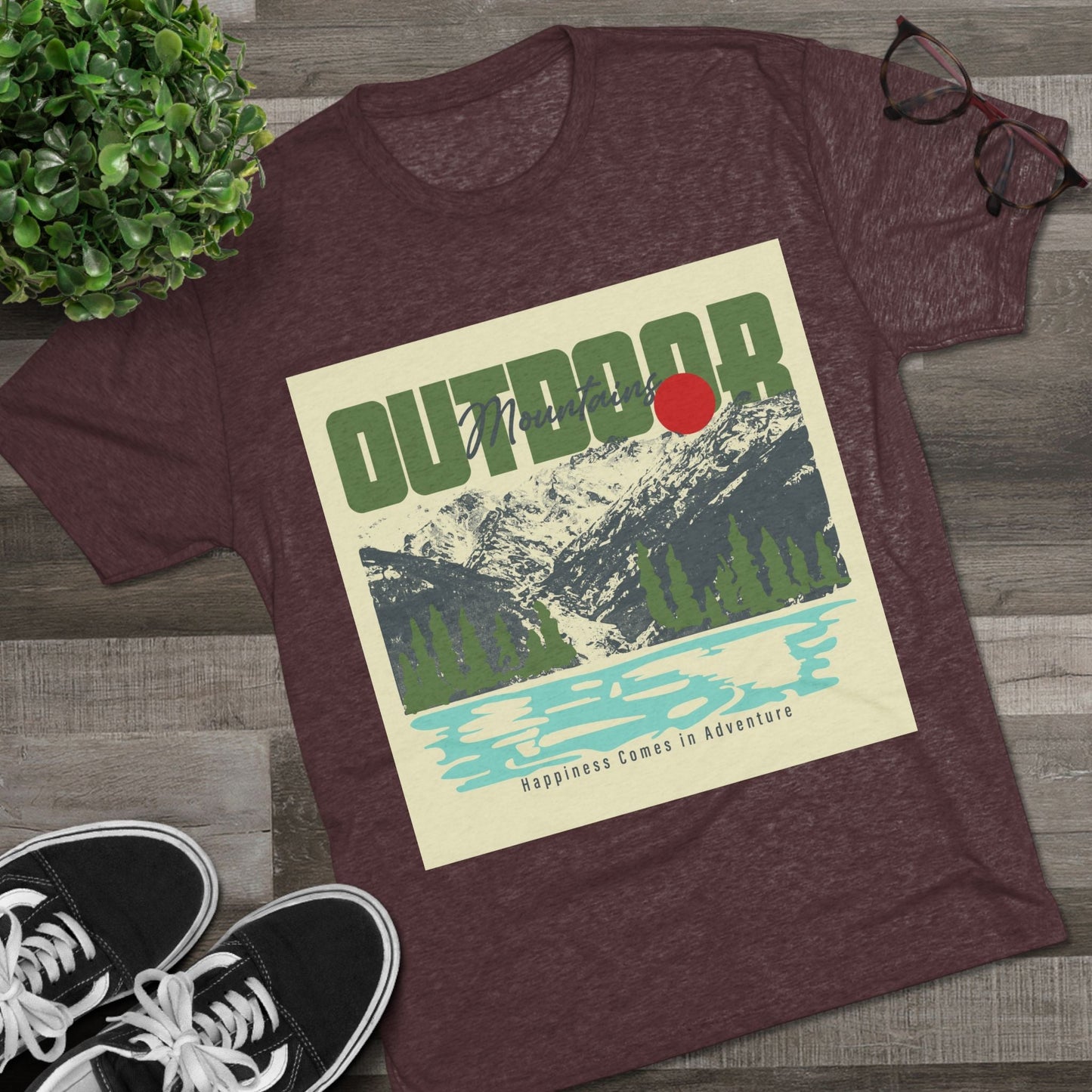 Outdoor Adventure Tee, Unisex Tri - Blend Crew Shirt, Perfect Gift for Nature Lovers, Hiking Enthusiasts, Travel Souvenir, Eco - Friendly [...] - MaisonThreadory