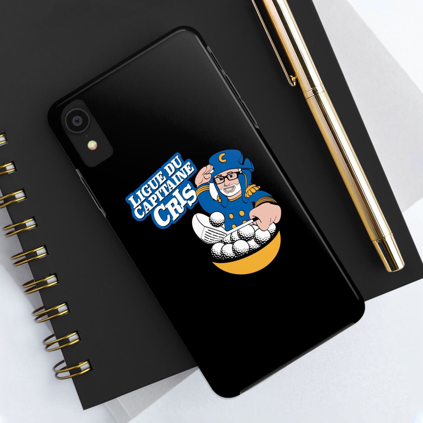 Ligue du Capitaine Cris Tough Phone Cases | Unique Gift for Sports Fans, Durable Protection, Fun & Stylish Design, Baseball Lover's [...] - MaisonThreadory