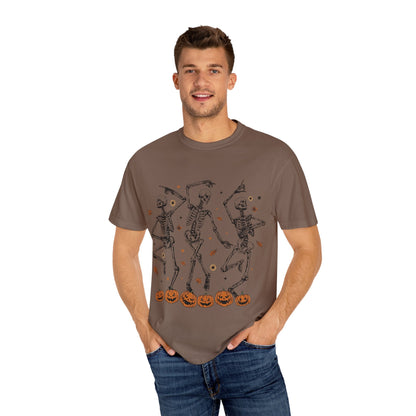 Spooky Skeleton Dance T-Shirt | Halloween, Fall Fashion, Unisex Tee, Graphic Shirt, Casual Wear - MaisonThreadory