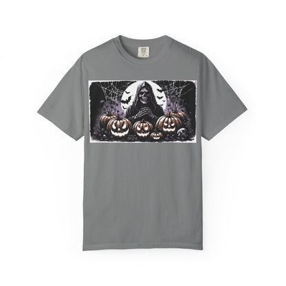 Spooky Halloween T-shirt, Unisex Graphic Tee, Ghostly Apparel, Fall Fashion, Pumpkin Shirt, Halloween Costume Top - MaisonThreadory