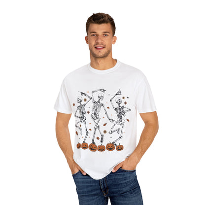 Spooky Skeleton Dance T-Shirt | Halloween, Fall Fashion, Unisex Tee, Graphic Shirt, Casual Wear - MaisonThreadory