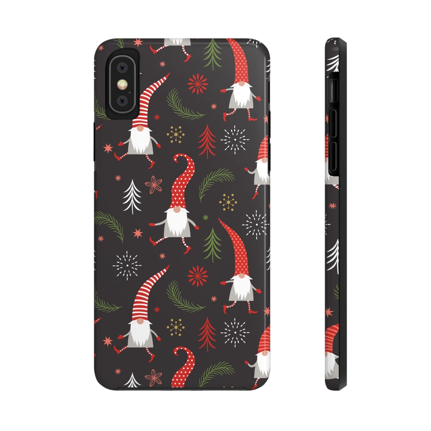 Gnomes & Holiday Cheer Tough Phone Cases, Cute Phone Accessories, Holiday Gift, Gnome Phone Cover, Festive Phone Protection, Winter Decor - MaisonThreadory