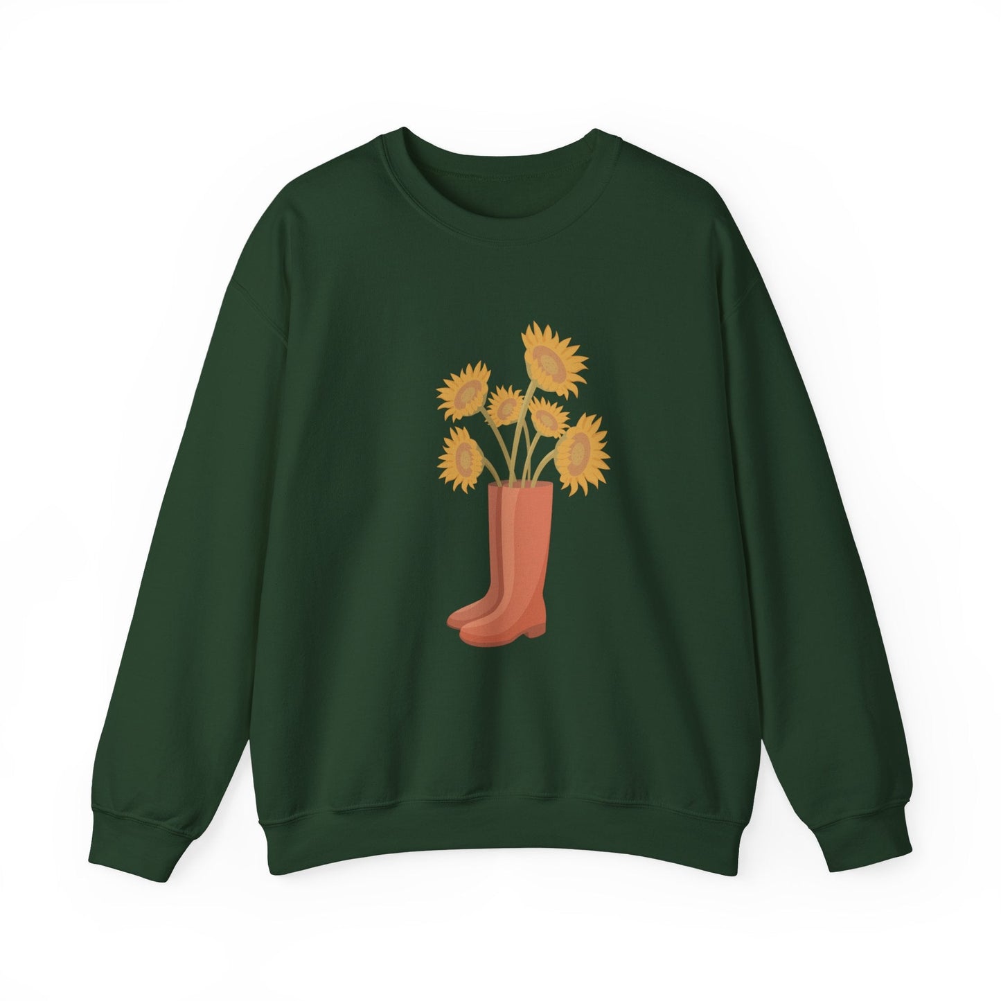 Sunny Boots Floral Crewneck Sweatshirt - MaisonThreadory