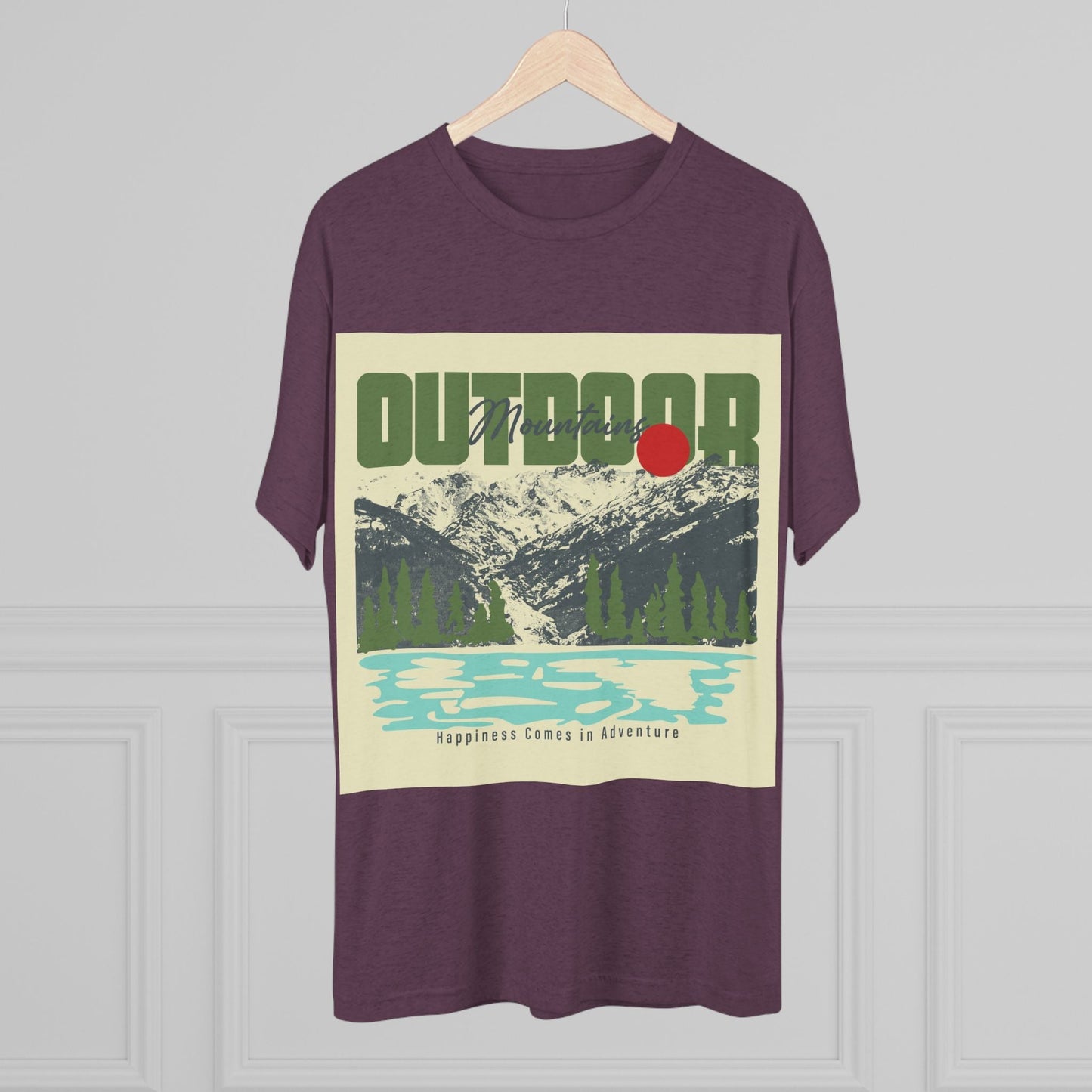 Outdoor Adventure Tee, Unisex Tri - Blend Crew Shirt, Perfect Gift for Nature Lovers, Hiking Enthusiasts, Travel Souvenir, Eco - Friendly [...] - MaisonThreadory