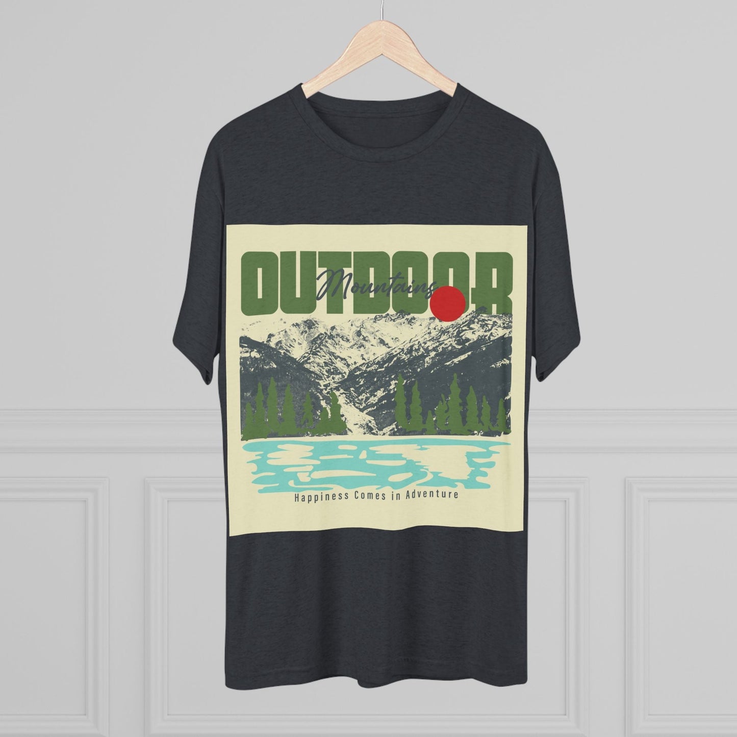 Outdoor Adventure Tee, Unisex Tri - Blend Crew Shirt, Perfect Gift for Nature Lovers, Hiking Enthusiasts, Travel Souvenir, Eco - Friendly [...] - MaisonThreadory
