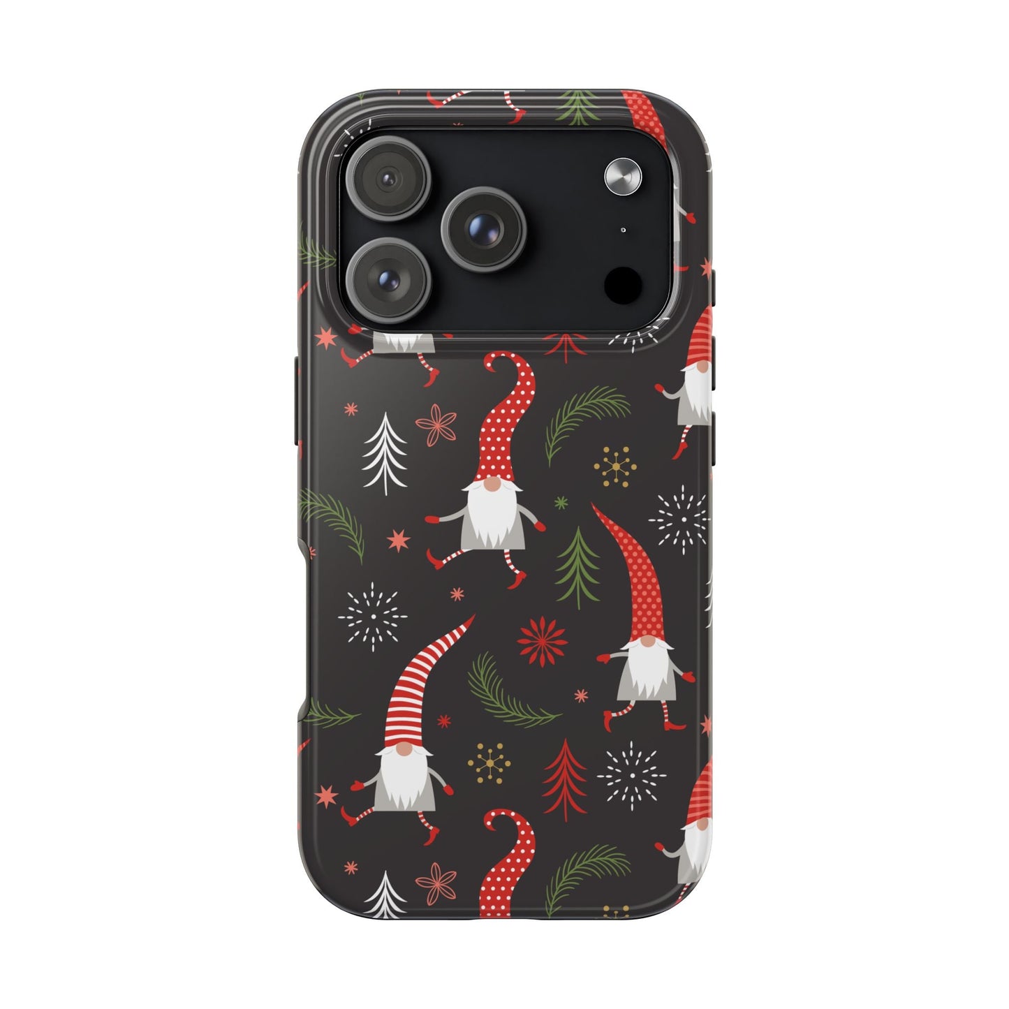 Gnomes & Holiday Cheer Tough Phone Cases, Cute Phone Accessories, Holiday Gift, Gnome Phone Cover, Festive Phone Protection, Winter Decor - MaisonThreadory