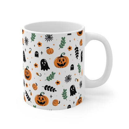 Halloween Pumpkin & Ghost Mug - MaisonThreadory