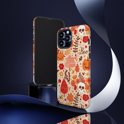 Autumn Phone Case - Cozy Fall Vibes, Pumpkin Decor, Halloween Gift, Floral Design, Seasonal Aesthetic - MaisonThreadory