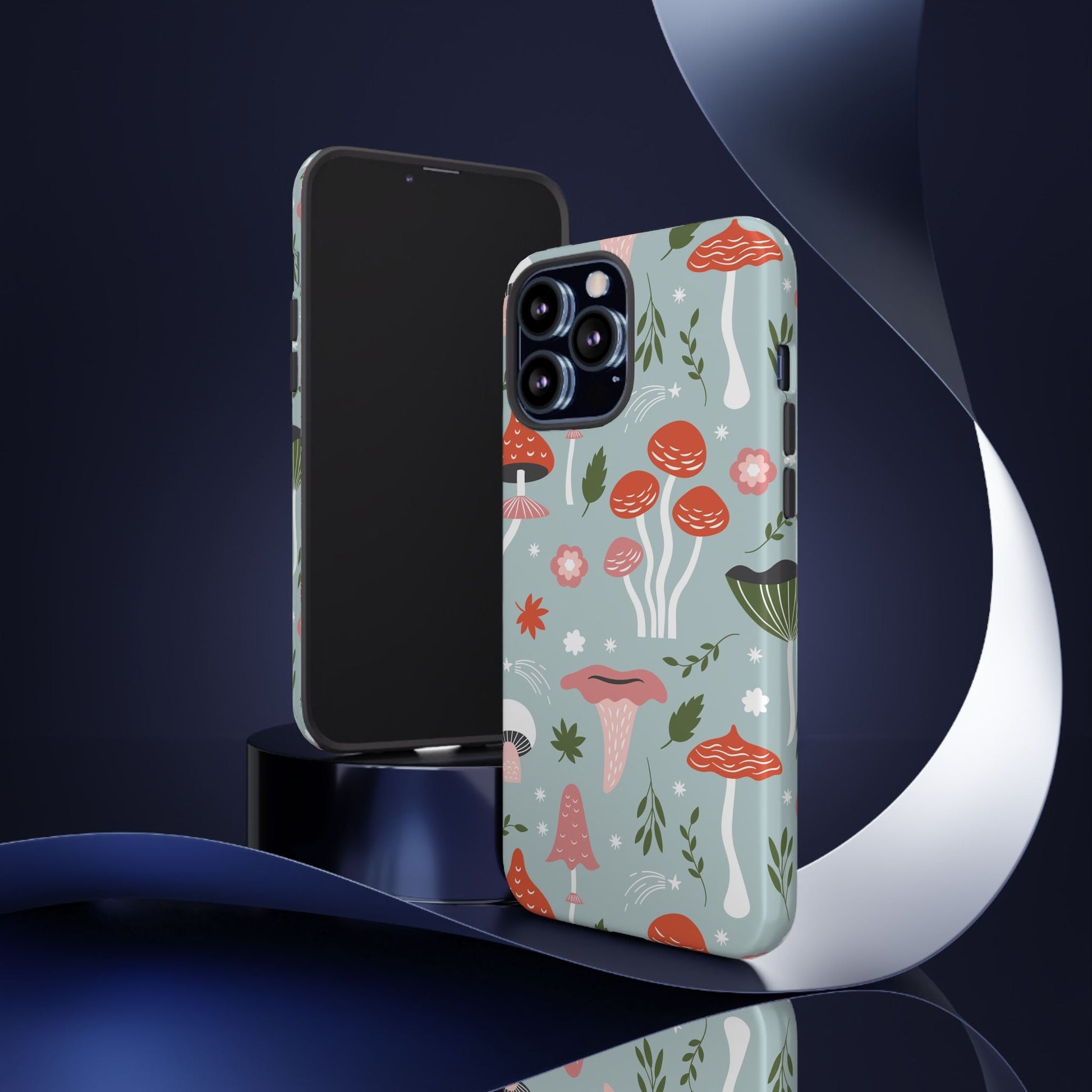 Whimsical Mushroom Phone Case, Cute Floral Smartphone Cover, Unique Gift for Nature Lovers, Trendy Tech Accessory, Eco - friendly Case - MaisonThreadory