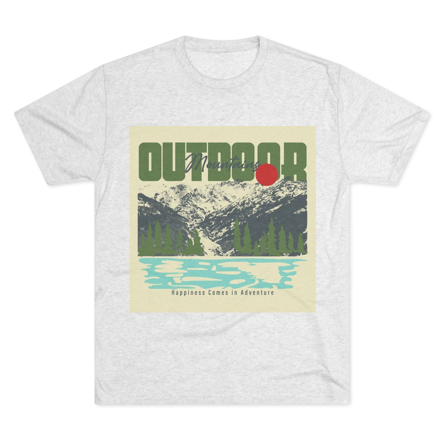 Outdoor Adventure Tee, Unisex Tri - Blend Crew Shirt, Perfect Gift for Nature Lovers, Hiking Enthusiasts, Travel Souvenir, Eco - Friendly [...] - MaisonThreadory