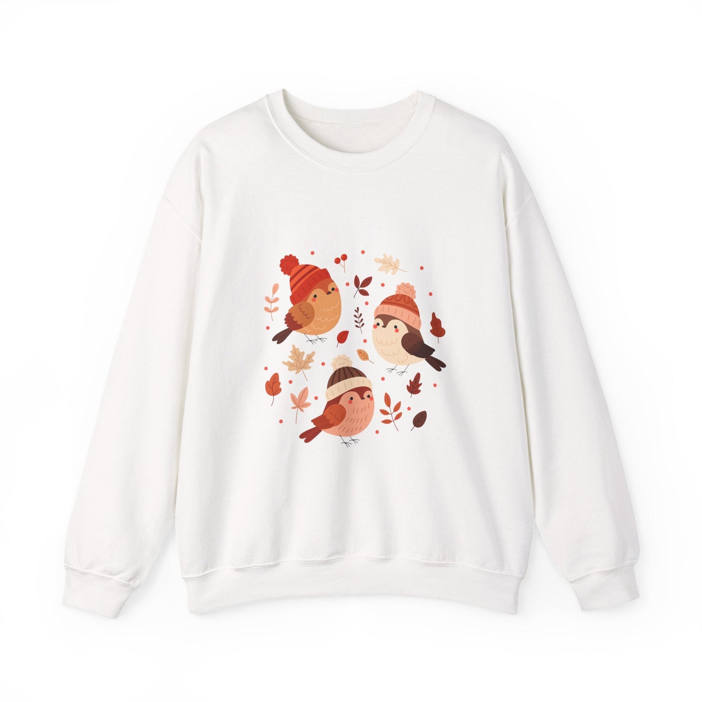 Cozy Birdie Crewneck Sweatshirt - Cute Winter Apparel, Gift for Bird Lovers, Fall Fashion, Layering Sweatshirt, Holiday Gift - MaisonThreadory
