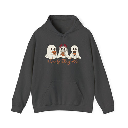 Fall - Themed Hooded Sweatshirt, Cozy Fall Hoodie, Unisex Halloween Apparel, Autumn Fashion Sweatshirt, Perfect Halloween Gift - MaisonThreadory