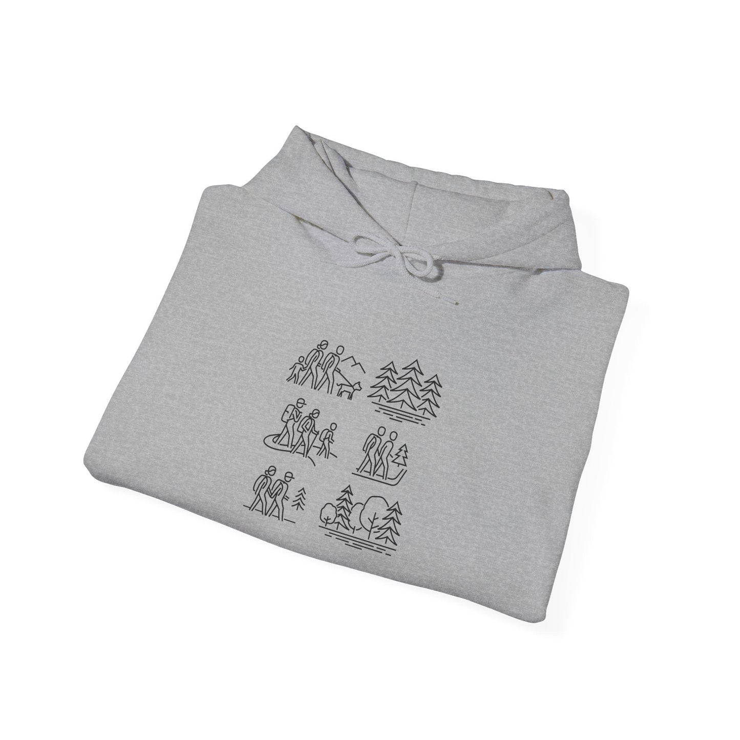 Cozy Nature - Inspired Hoodie for Outdoor Lovers, Unisex Heavy Blend Hoody, Perfect for Camping, Hiking, and Bonfire Nights - MaisonThreadory