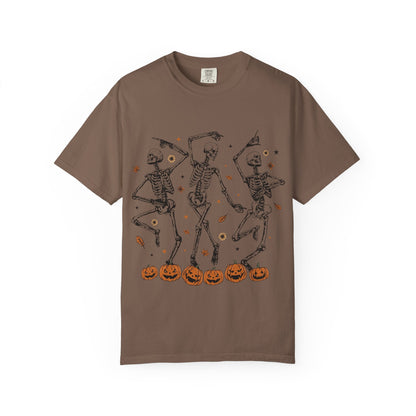 Spooky Skeleton Dance T-Shirt | Halloween, Fall Fashion, Unisex Tee, Graphic Shirt, Casual Wear - MaisonThreadory