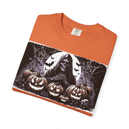 Spooky Halloween T-shirt, Unisex Graphic Tee, Ghostly Apparel, Fall Fashion, Pumpkin Shirt, Halloween Costume Top - MaisonThreadory