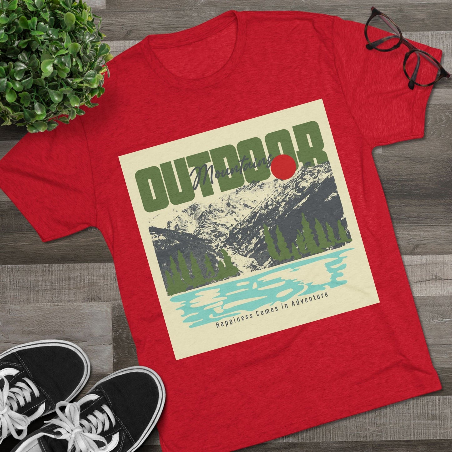 Outdoor Adventure Tee, Unisex Tri - Blend Crew Shirt, Perfect Gift for Nature Lovers, Hiking Enthusiasts, Travel Souvenir, Eco - Friendly [...] - MaisonThreadory
