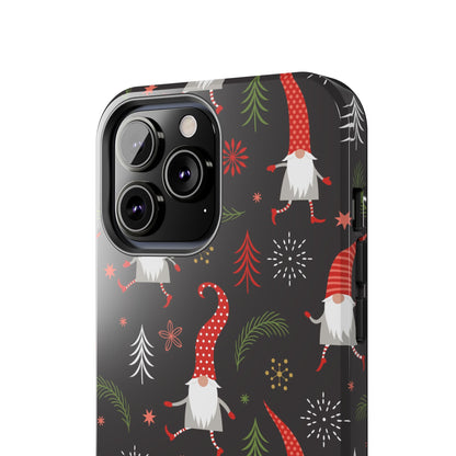 Gnomes & Holiday Cheer Tough Phone Cases, Cute Phone Accessories, Holiday Gift, Gnome Phone Cover, Festive Phone Protection, Winter Decor - MaisonThreadory