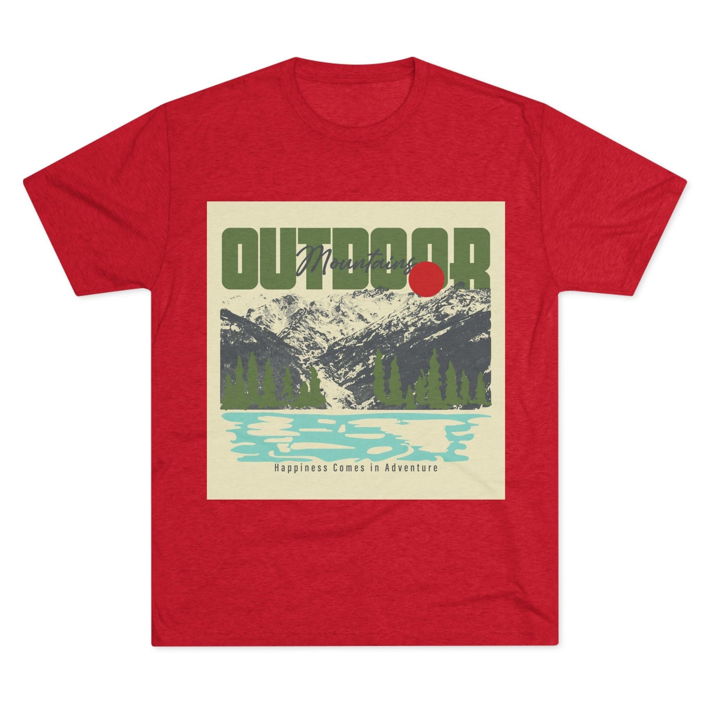 Outdoor Adventure Tee, Unisex Tri - Blend Crew Shirt, Perfect Gift for Nature Lovers, Hiking Enthusiasts, Travel Souvenir, Eco - Friendly [...] - MaisonThreadory