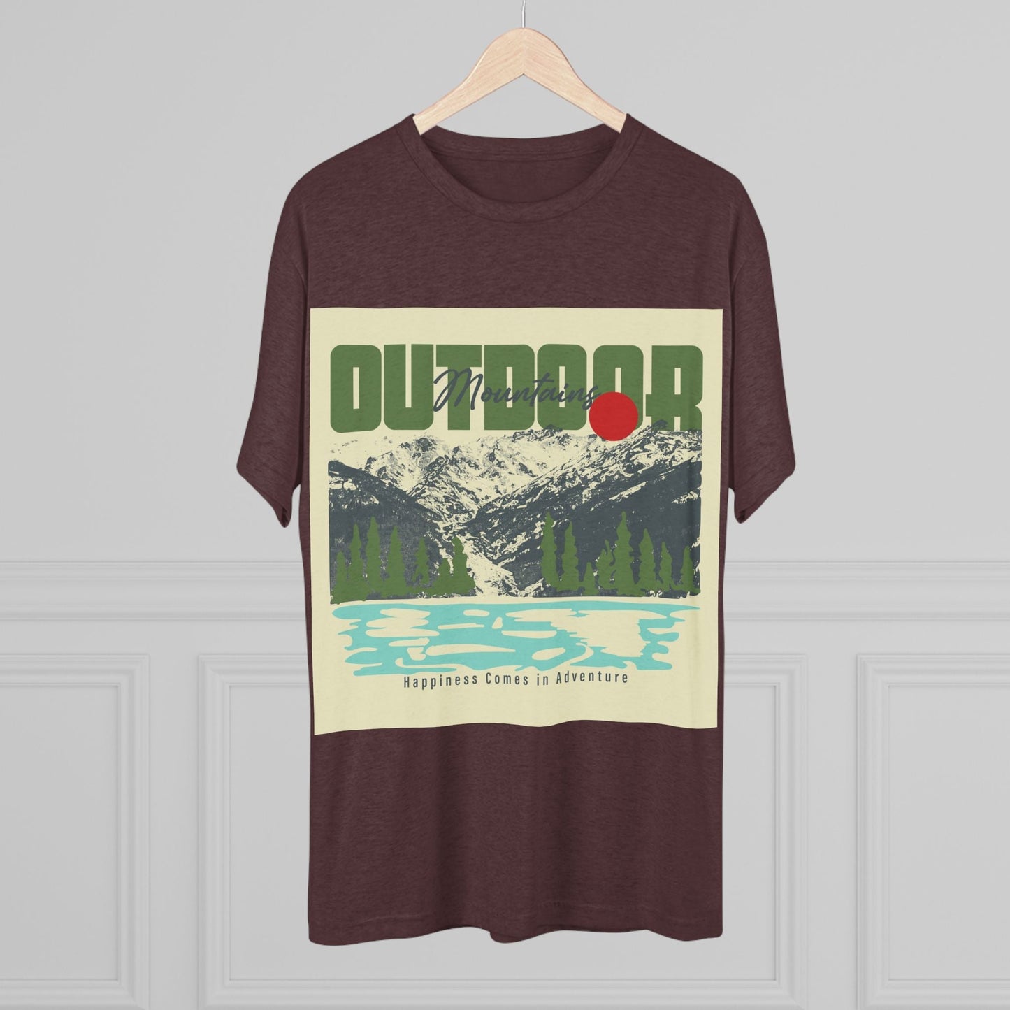 Outdoor Adventure Tee, Unisex Tri - Blend Crew Shirt, Perfect Gift for Nature Lovers, Hiking Enthusiasts, Travel Souvenir, Eco - Friendly [...] - MaisonThreadory