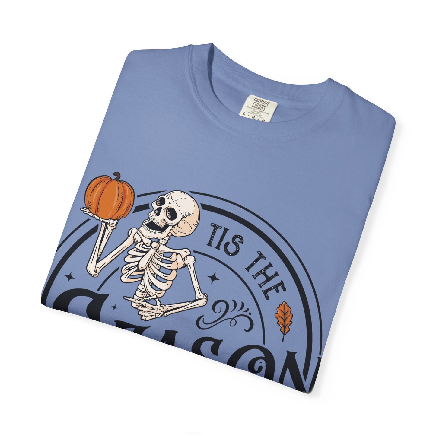 Halloween Skeleton T-Shirt, Unisex Fall Shirt, Spooky Season Tee, Pumpkins Shirt, Timeless Autumn Style - MaisonThreadory