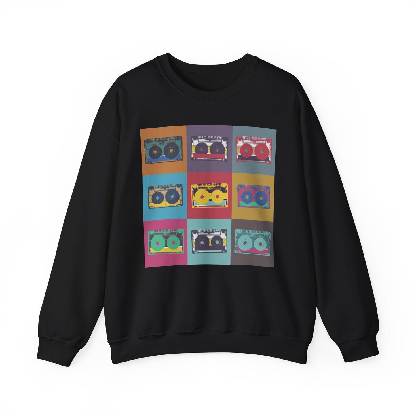 Vintage Boombox Crewneck Sweatshirt, Cozy Unisex Sweatshirt, Retro Music Gift, Casual Lounge Wear, Perfect for Music Lovers - MaisonThreadory