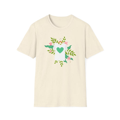 Botanical Love T-Shirt, Floral Graphic Tee, Nature Lover Shirt, Spring Apparel, Eco - Friendly Gift - MaisonThreadory