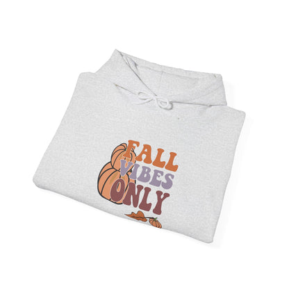 Fall Vibes Hoodie - Cozy Unisex Sweatshirt for Autumn, Halloween, Thanksgiving, Casual Wear, Gift Idea - MaisonThreadory
