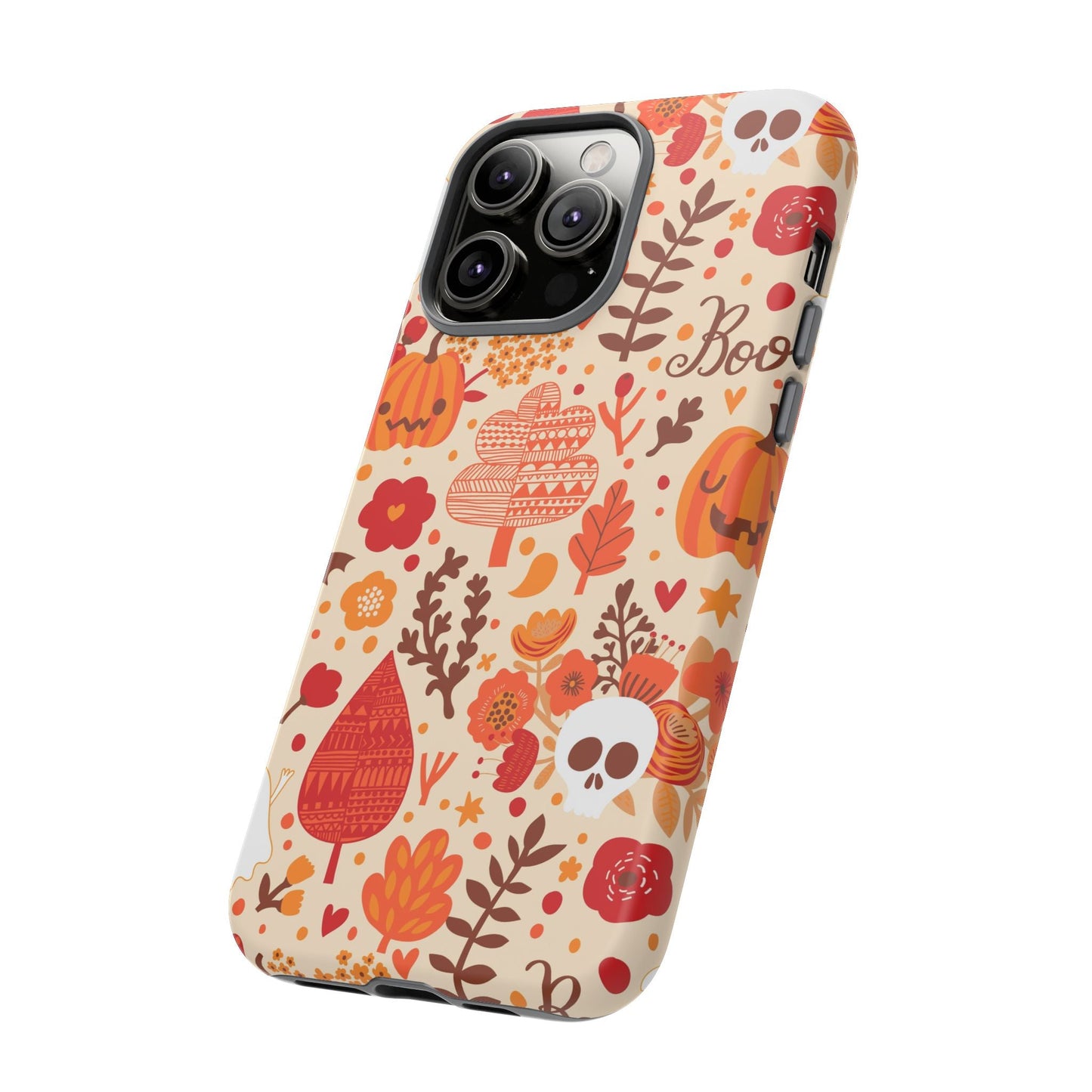 Autumn Phone Case - Cozy Fall Vibes, Pumpkin Decor, Halloween Gift, Floral Design, Seasonal Aesthetic - MaisonThreadory