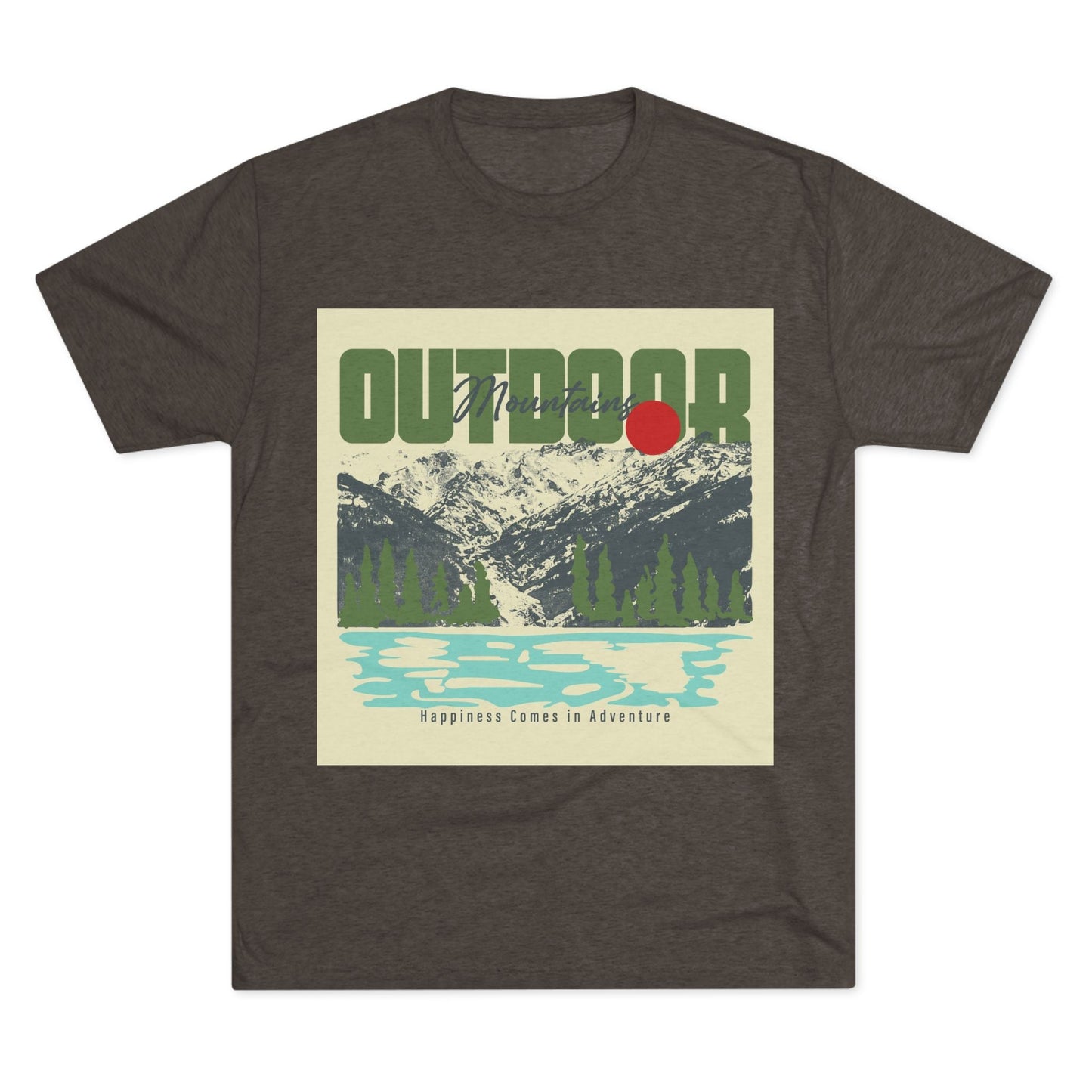 Outdoor Adventure Tee, Unisex Tri - Blend Crew Shirt, Perfect Gift for Nature Lovers, Hiking Enthusiasts, Travel Souvenir, Eco - Friendly [...] - MaisonThreadory