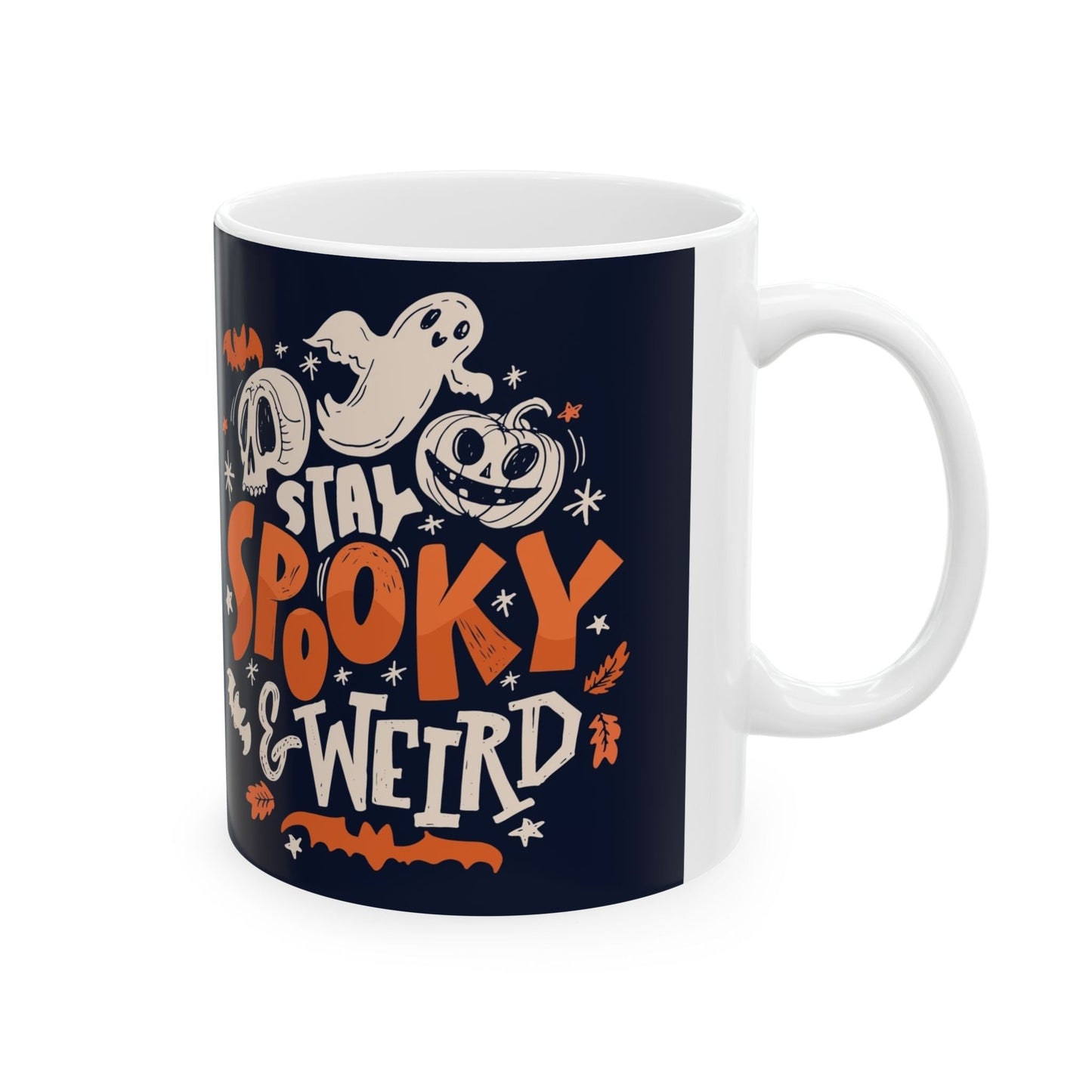 Spooky & Weird Ceramic Mug - Perfect for Halloween, Coffee Lovers, Home Decor, Gift for Friends, Fun Kitchen Accessory - MaisonThreadory