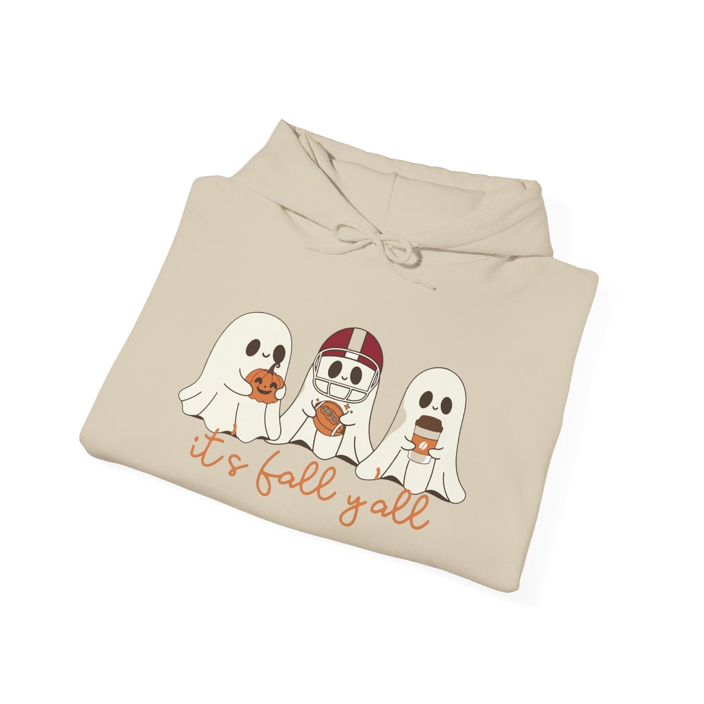 Fall - Themed Hooded Sweatshirt, Cozy Fall Hoodie, Unisex Halloween Apparel, Autumn Fashion Sweatshirt, Perfect Halloween Gift - MaisonThreadory
