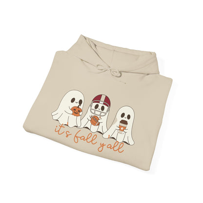 Fall - Themed Hooded Sweatshirt, Cozy Fall Hoodie, Unisex Halloween Apparel, Autumn Fashion Sweatshirt, Perfect Halloween Gift - MaisonThreadory
