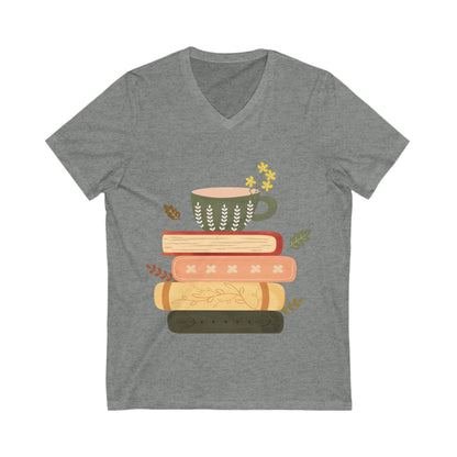 Cozy Reader Tee, Book Lover T-Shirt, Literary Gift, Vintage Coffee Mug Design Shirt, Perfect for Book Clubs, Teachers - MaisonThreadory