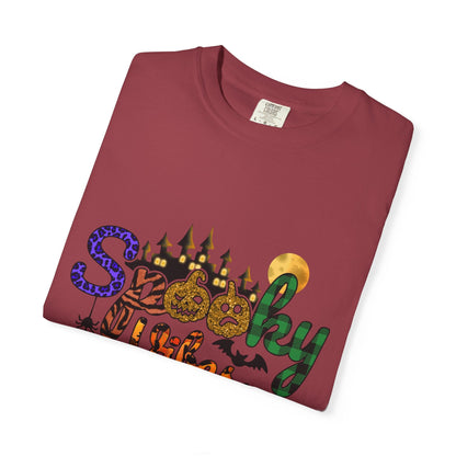Spooky Vibes T-Shirt, Halloween Shirt, Unisex Tee, Fall Fashion, Casual Wear, Gift for Haunted Lovers - MaisonThreadory
