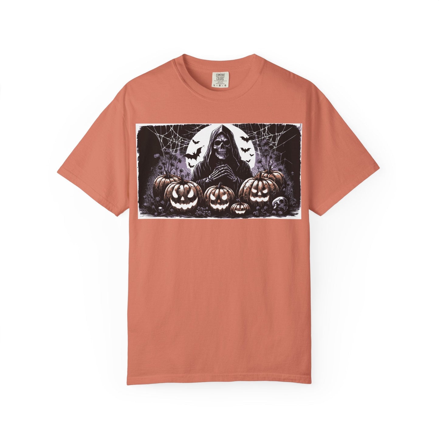 Spooky Halloween T-shirt, Unisex Graphic Tee, Ghostly Apparel, Fall Fashion, Pumpkin Shirt, Halloween Costume Top - MaisonThreadory