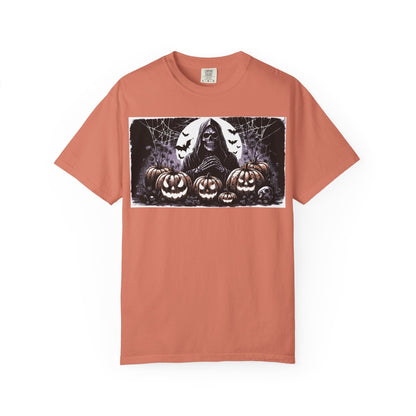 Spooky Halloween T-shirt, Unisex Graphic Tee, Ghostly Apparel, Fall Fashion, Pumpkin Shirt, Halloween Costume Top - MaisonThreadory