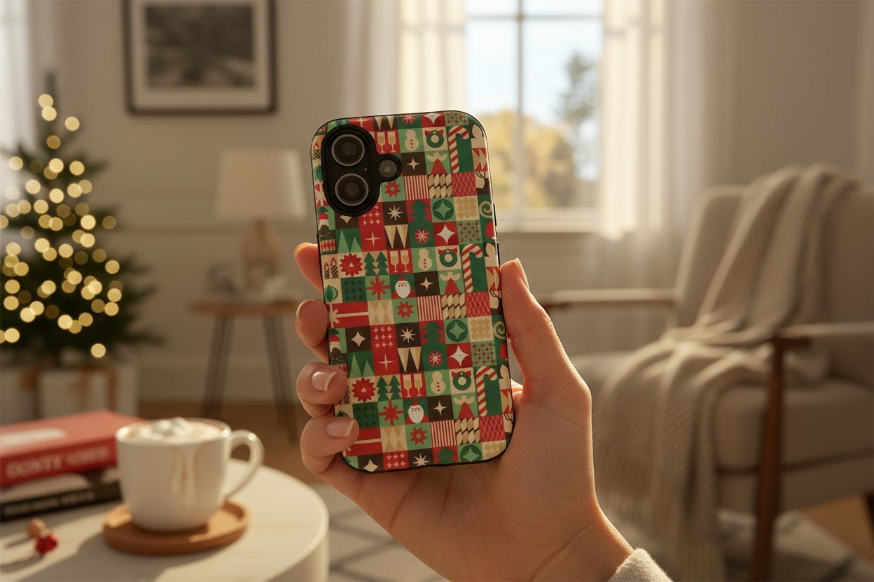 Festive Phone Case - Holiday Patterns - MaisonThreadory