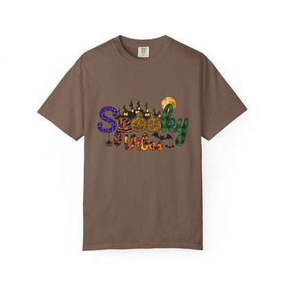 Spooky Vibes T-Shirt, Halloween Shirt, Unisex Tee, Fall Fashion, Casual Wear, Gift for Haunted Lovers - MaisonThreadory